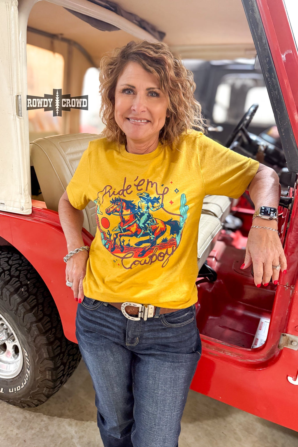 Ride 'Em Cowboy Tee - The Caffeine Cowboy