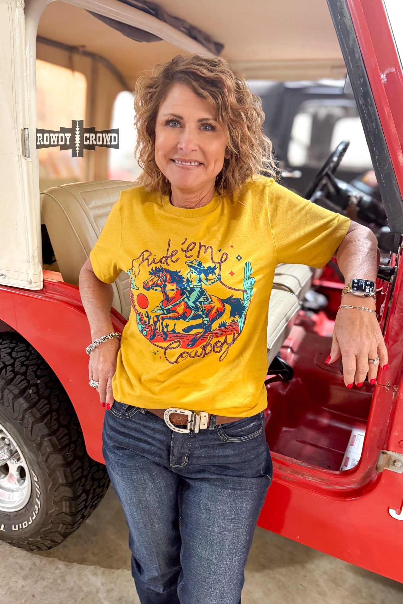 Ride 'Em Cowboy Tee - The Caffeine Cowboy