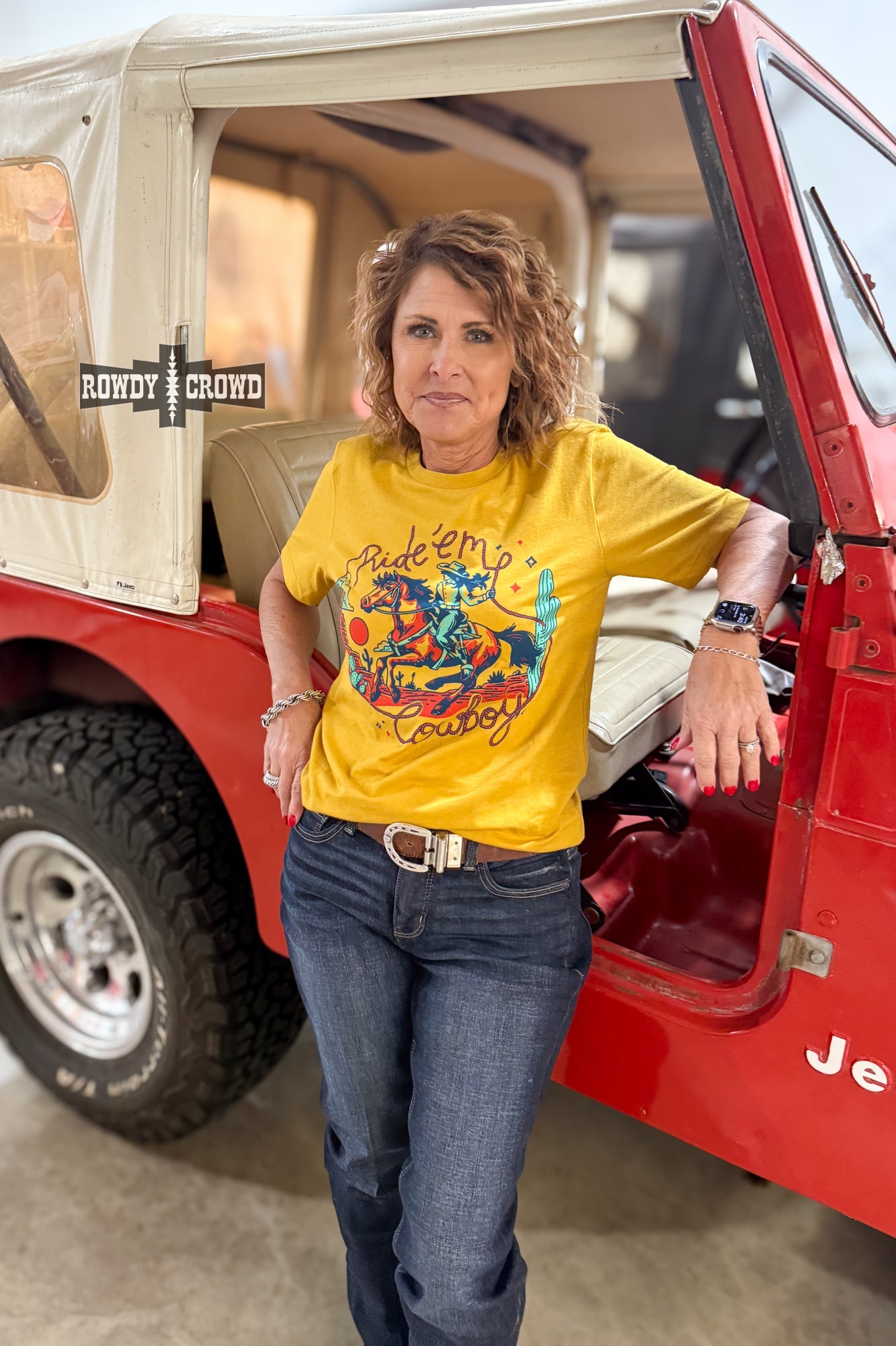 Ride 'Em Cowboy Tee - The Caffeine Cowboy