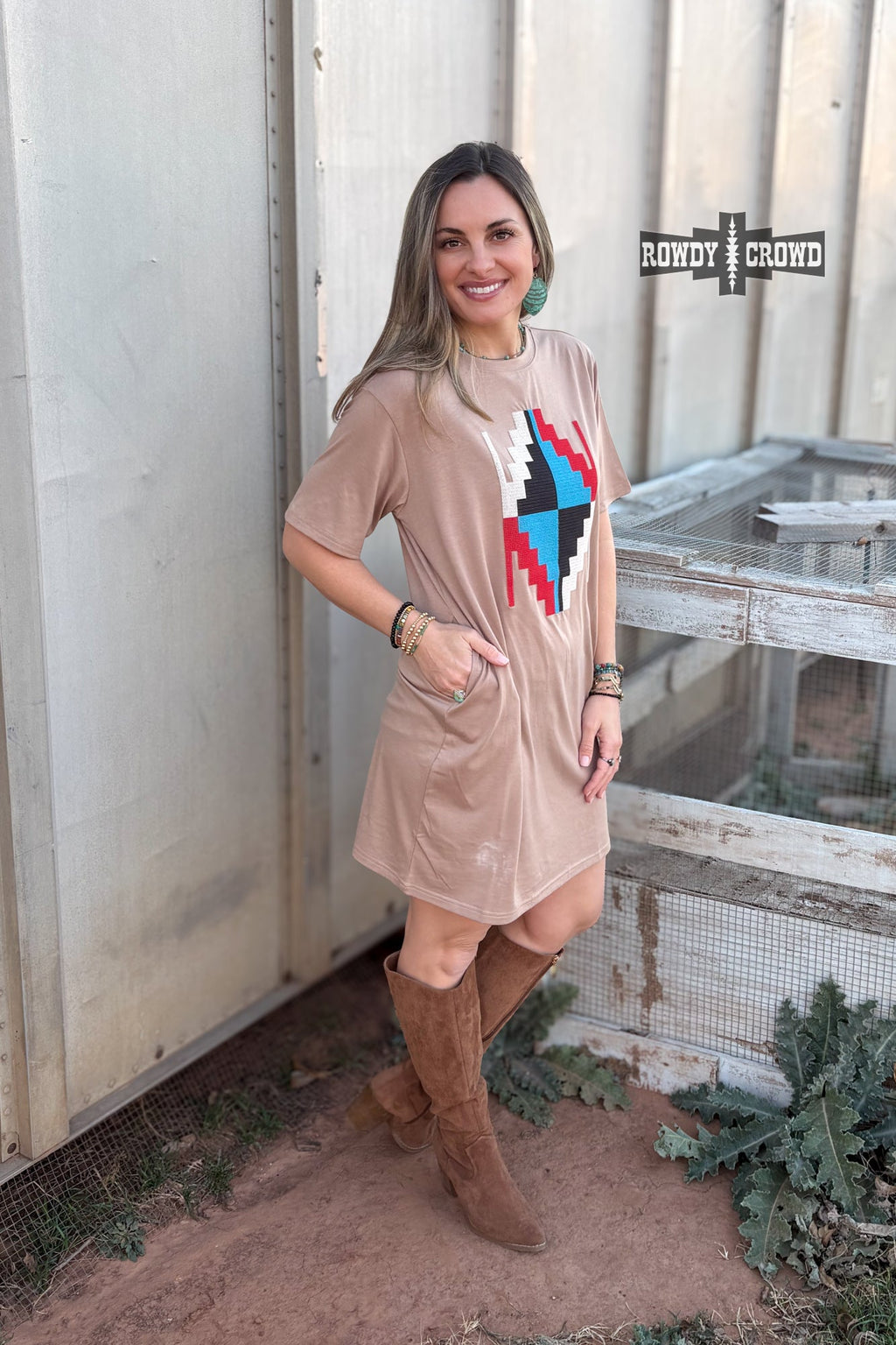 Alamosa Aztec Dress - The Caffeine Cowboy