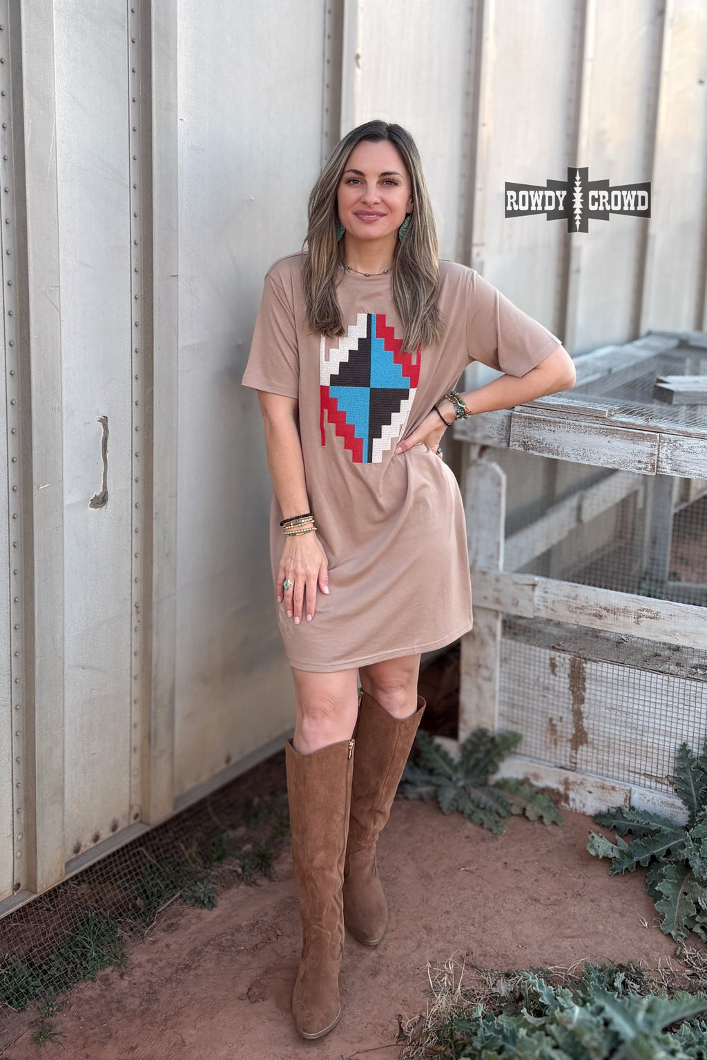 Alamosa Aztec Dress - The Caffeine Cowboy