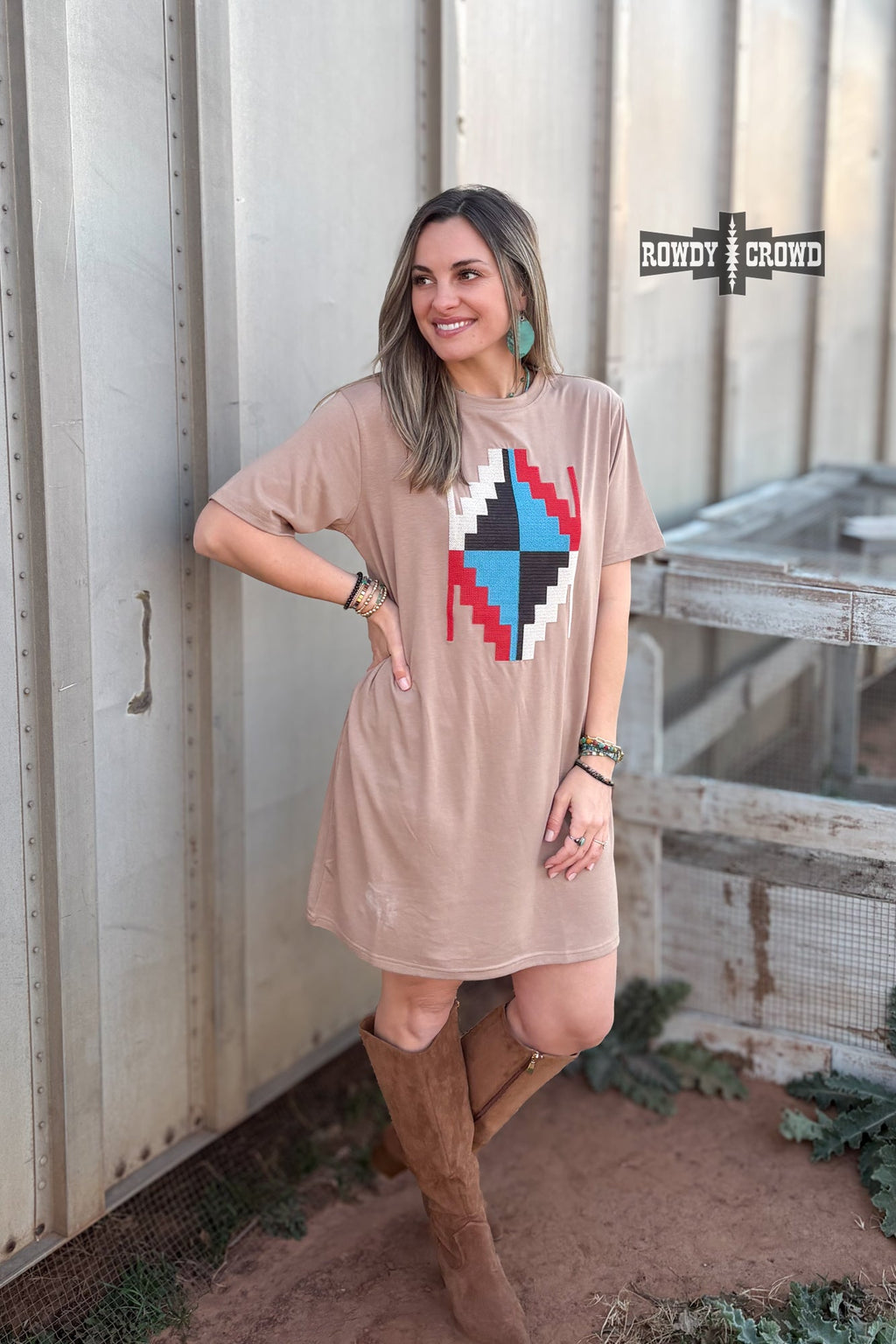 Alamosa Aztec Dress - The Caffeine Cowboy