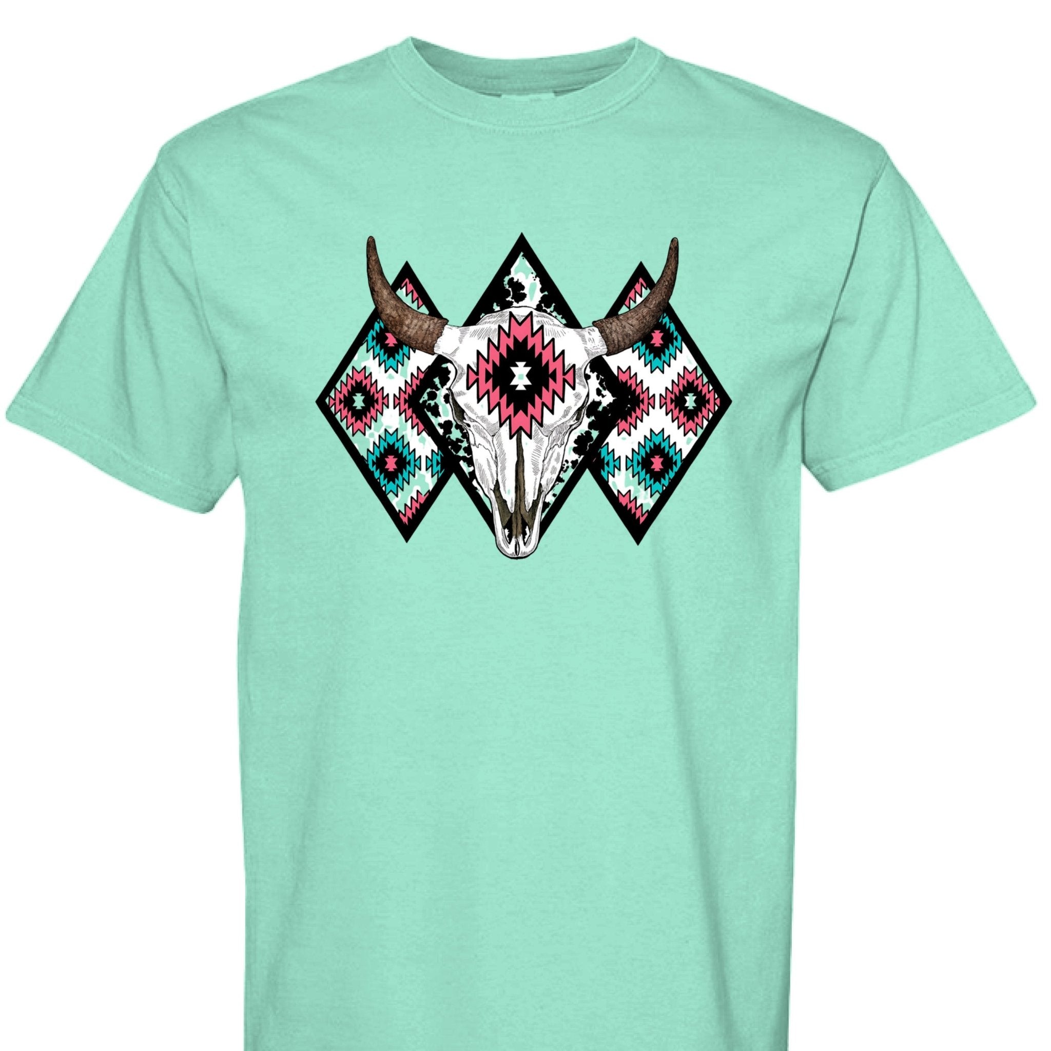 Aztec skull - The Caffeine Cowboy