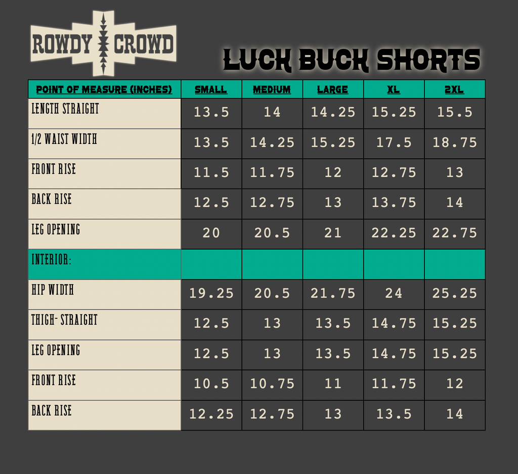 Lucky Buck Shorts - The Caffeine Cowboy